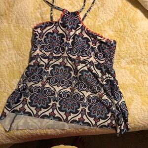 Lucky Brand Tankini Top Large